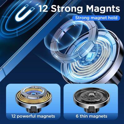 15W Qi Car Magnetic Phone Holder