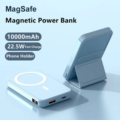 Magnetic Power Bank 10000mAh & Folding Stand